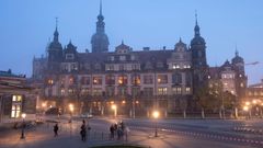 Palác, ve kterém se nachází klenotnice Grünes Gewölbe