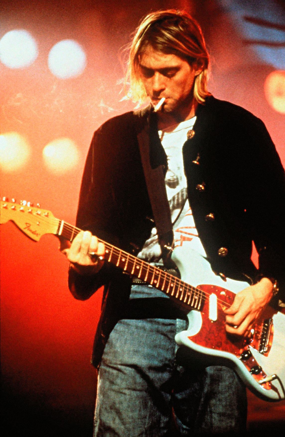 Fotogalerie / Kurt Cobain / Fenomén Kurta Cobaina z Nirvany. Legenda grunge rocku by se dnes dožila 55 let.