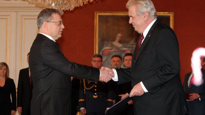 Jmenování Zaorálka členem vlády premiéra Bohuslava Sobotky.