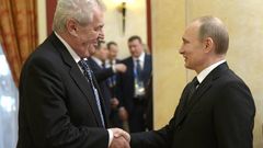 Miloš Zeman a Vladimir Putin