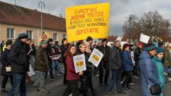 Protest hlubinné úložiště Březový Potok